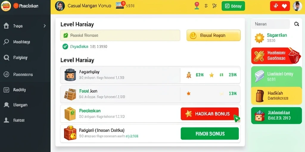 Tampilan awal yang menarik dan user-friendly.