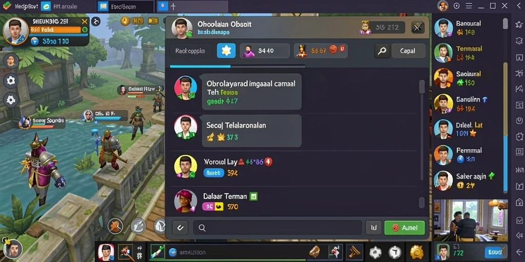 Screenshot menampilkan antarmuka utama yang menarik.