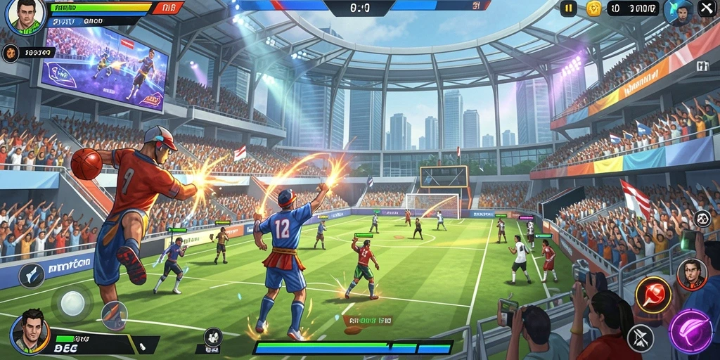 Screenshot petualangan seru di level awal.