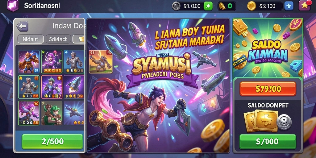 Tangkapan layar menampilkan antarmuka utama aplikasi DREAMPLAY77.