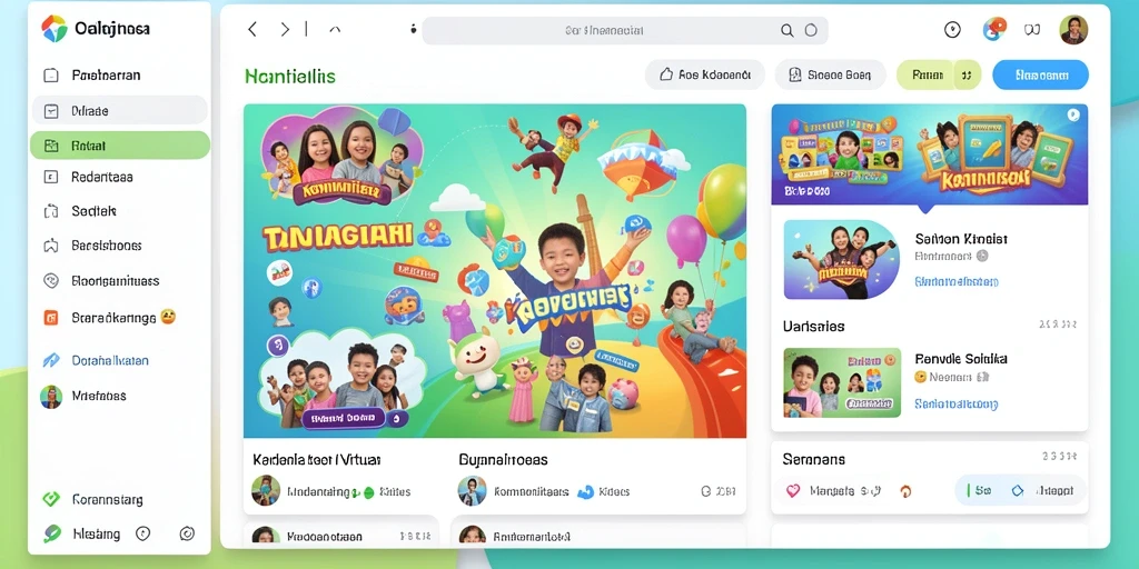 Tampilan utama yang menawan dan mudah dinavigasi.