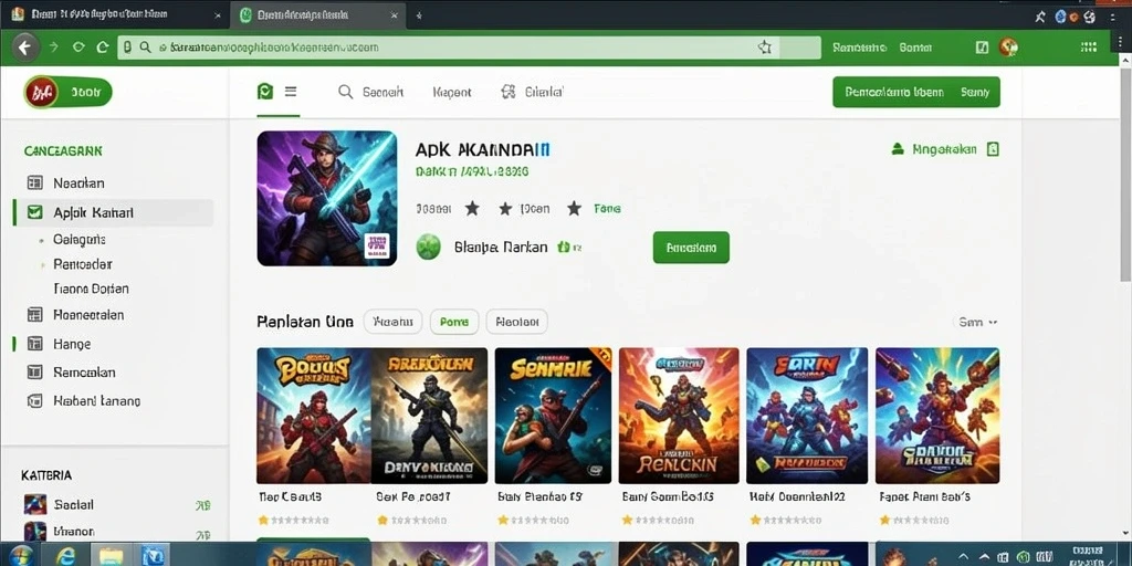 Tangkapan layar menunjukkan pertempuran epik dalam game.
