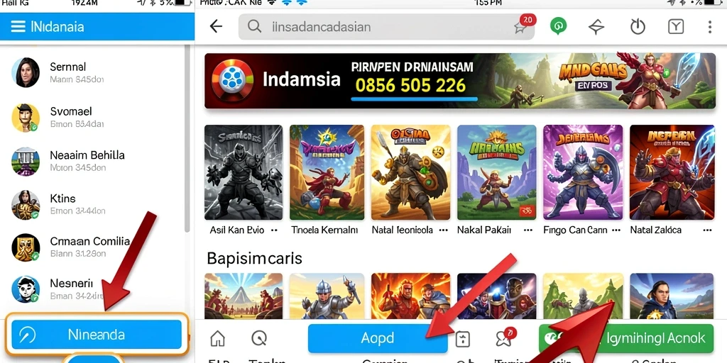 Tampilan antarmuka LUCKSVIP yang menarik dan mudah dinavigasi.
