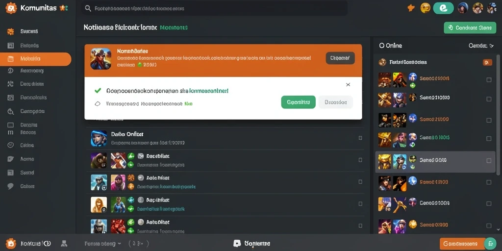 Tampilan menu utama yang menarik perhatian.