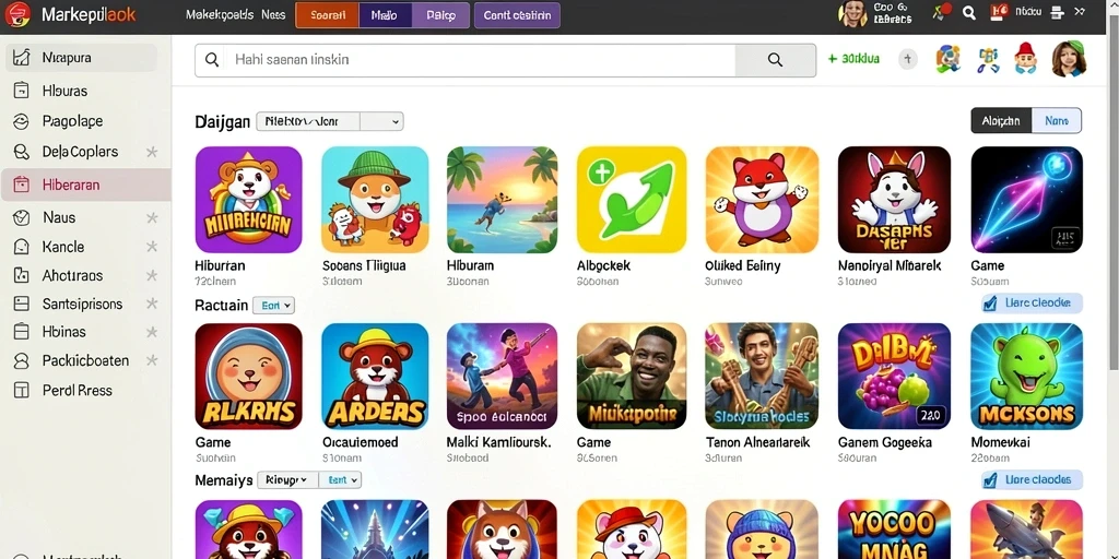 Tampilan menarik dari halaman utama aplikasi ROKOKBET.