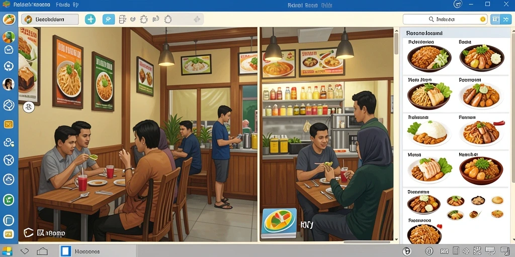 Tampilan menu utama yang menarik dan mudah dinavigasi.
