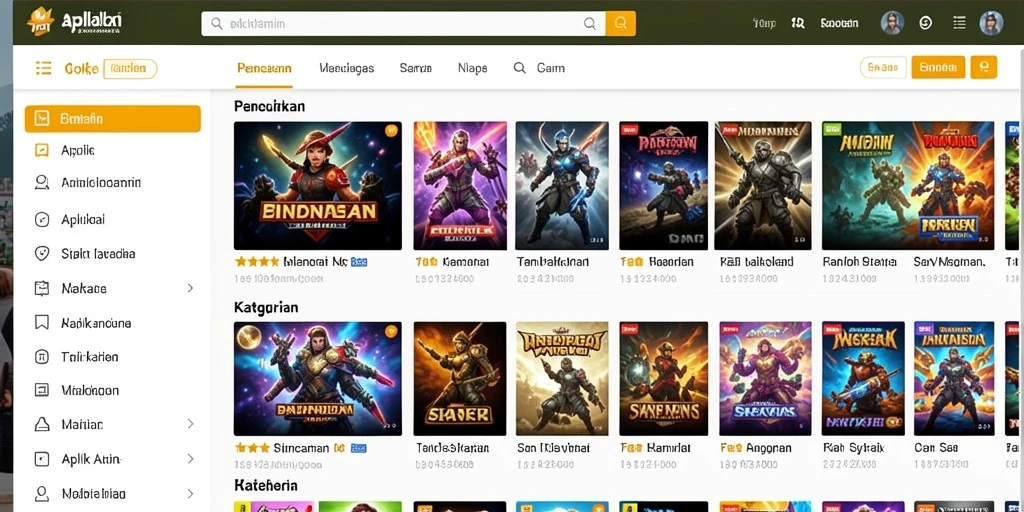 Screenshot menunjukkan petualangan di peta baru.