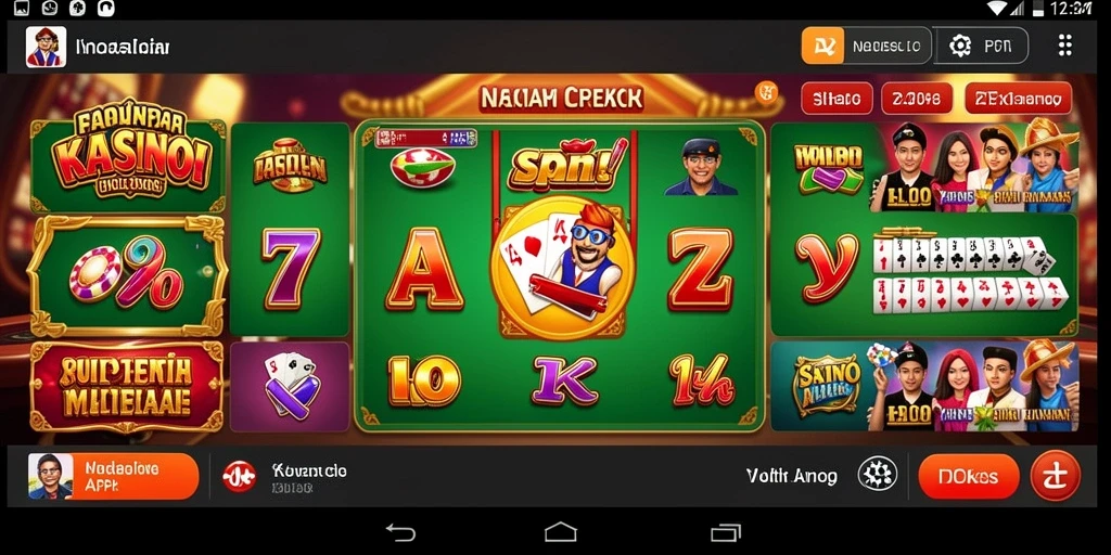 Screenshot menampilkan antarmuka utama yang memukau.