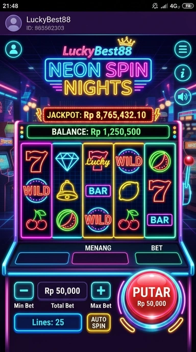 Galeri pratinjau visual luckybest88 build APK resmi terbaru